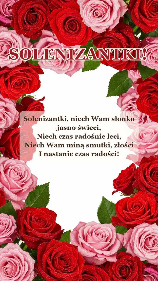 Życzenia imieninowe dla Solenizantkego – kartka na imieniny