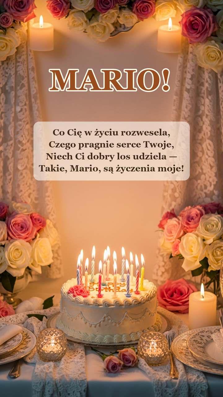 Życzenia imieninowe dla Marii – kartka na imieniny
