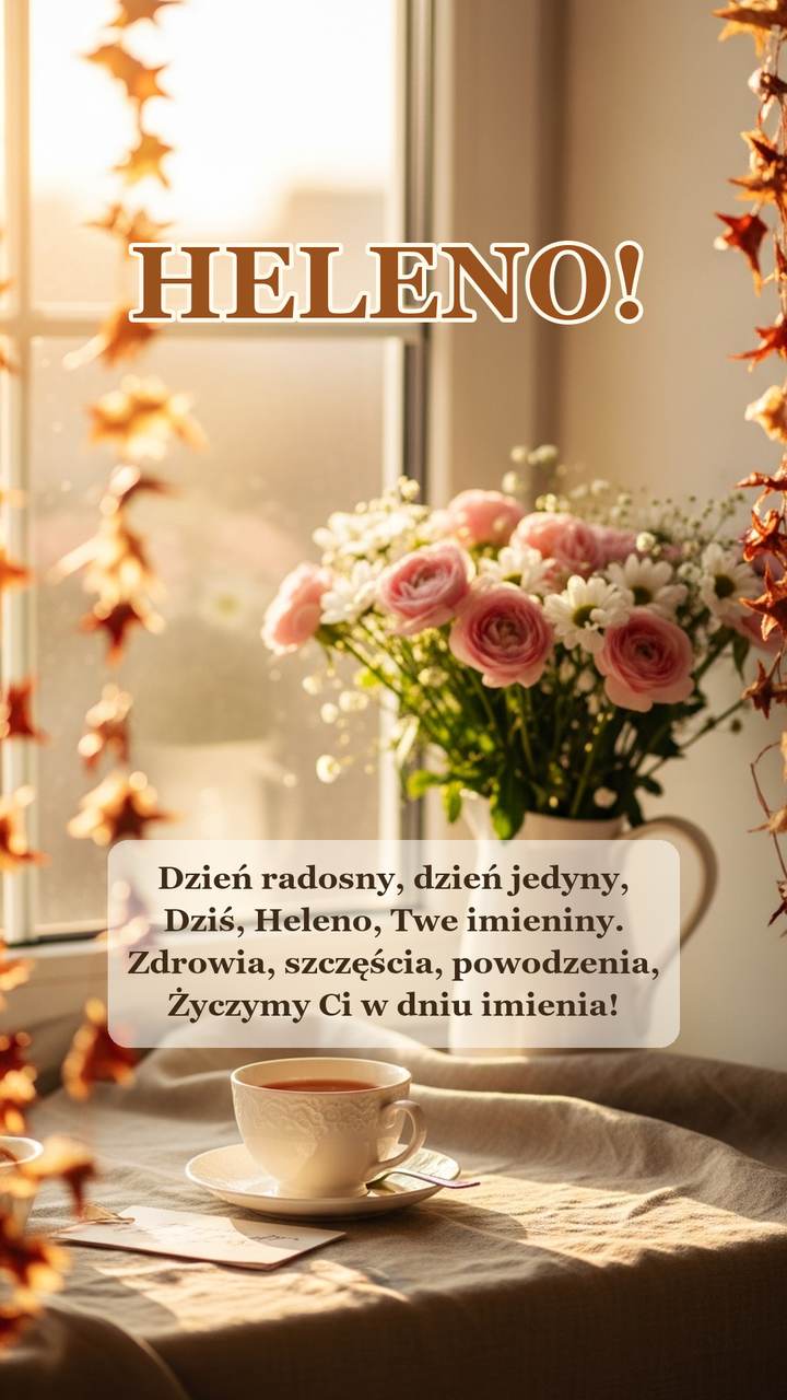 Życzenia imieninowe dla Heleny – kartka na imieniny